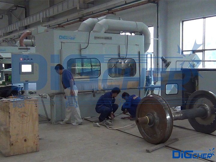 高速動(dòng)車組輪對(duì)超高壓水除漆系統(tǒng)