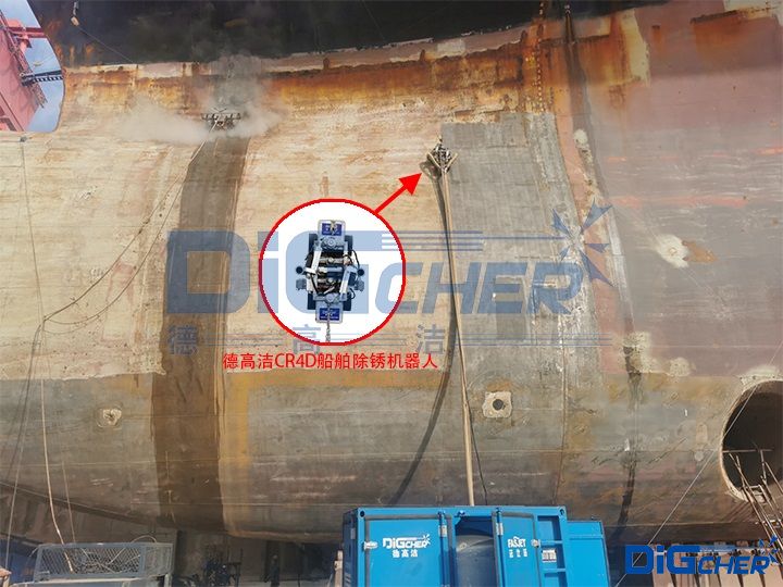 船舶除銹演示